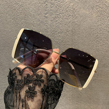 Load image into Gallery viewer, Oversized Square Sunglasses Men Women Vintage Metal Driving Sun Glasses Ladies Classic Polygon Eyewear Shades Gradient