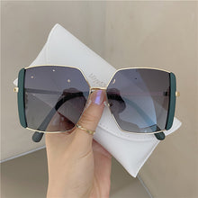 Load image into Gallery viewer, Oversized Square Sunglasses Men Women Vintage Metal Driving Sun Glasses Ladies Classic Polygon Eyewear Shades Gradient
