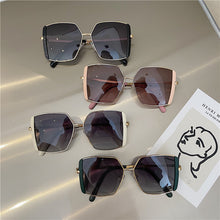 Load image into Gallery viewer, Oversized Square Sunglasses Men Women Vintage Metal Driving Sun Glasses Ladies Classic Polygon Eyewear Shades Gradient