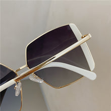 Load image into Gallery viewer, Oversized Square Sunglasses Men Women Vintage Metal Driving Sun Glasses Ladies Classic Polygon Eyewear Shades Gradient