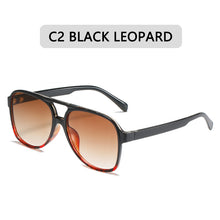 Carica l'immagine nel visualizzatore di Gallery, Occhiali da sole oversize Occhiali da vista classici sfumati da donna Occhiali da pilota color caramello Occhiali da donna UV400 Oculos de sol