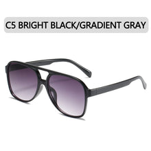 Carica l'immagine nel visualizzatore di Gallery, Occhiali da sole oversize Occhiali da vista classici sfumati da donna Occhiali da pilota color caramello Occhiali da donna UV400 Oculos de sol