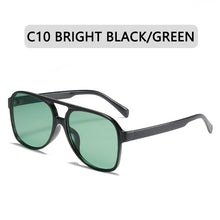 Carica l'immagine nel visualizzatore di Gallery, Occhiali da sole oversize Occhiali da vista classici sfumati da donna Occhiali da pilota color caramello Occhiali da donna UV400 Oculos de sol