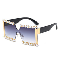 Load image into Gallery viewer, Pearl Sunglasses Women Oversized Gradient Sun Glasses Men UV400 Vintage Square Shades Goggles Eyewear Gafas De Sol