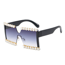 Load image into Gallery viewer, Pearl Sunglasses Women Oversized Gradient Sun Glasses Men UV400 Vintage Square Shades Goggles Eyewear Gafas De Sol