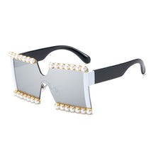 Load image into Gallery viewer, Pearl Sunglasses Women Oversized Gradient Sun Glasses Men UV400 Vintage Square Shades Goggles Eyewear Gafas De Sol