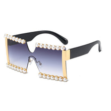 Load image into Gallery viewer, Pearl Sunglasses Women Oversized Gradient Sun Glasses Men UV400 Vintage Square Shades Goggles Eyewear Gafas De Sol