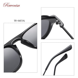 Polarized  Sunglasses For Men 2023 Pilot Transparent Gray Sun Glasses TR90 Frame Driving Goggle Lunete Soleil Homme