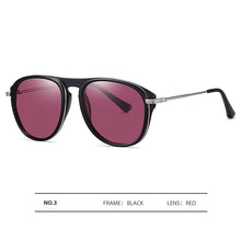 Load image into Gallery viewer, Polarized  Sunglasses For Men 2023 Pilot Transparent Gray Sun Glasses TR90 Frame Driving Goggle Lunete Soleil Homme