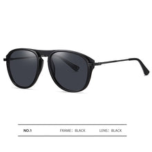 Load image into Gallery viewer, Polarized  Sunglasses For Men 2023 Pilot Transparent Gray Sun Glasses TR90 Frame Driving Goggle Lunete Soleil Homme