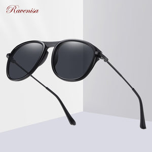 Polarized  Sunglasses For Men 2023 Pilot Transparent Gray Sun Glasses TR90 Frame Driving Goggle Lunete Soleil Homme