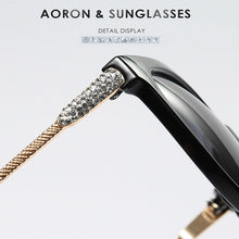 Carica l'immagine nel visualizzatore di Gallery, Polarized Sunglasses Women 2023 Metal temples sunglasses women 2023 Gradient Lens Sun Glasses Women   Brand