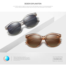 Carica l'immagine nel visualizzatore di Gallery, Polarized Sunglasses Women 2023 Metal temples sunglasses women 2023 Gradient Lens Sun Glasses Women   Brand