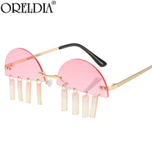 Load image into Gallery viewer, Punk Rimless Gradient Sunglasses Women Men Small Frame Rimless Sun Glasses Female Chic Vintage Eyewear UV400