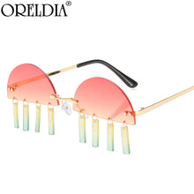 Load image into Gallery viewer, Punk Rimless Gradient Sunglasses Women Men Small Frame Rimless Sun Glasses Female Chic Vintage Eyewear UV400