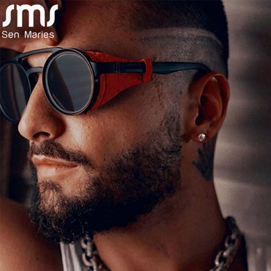 Punk Sunglasses Men Vintage Glasses for Men Women  Brand Sunglasses Men Punk Retro Lunette Soleil Homme