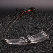 Load image into Gallery viewer, Pure Titanium 52mmGun Gray Gunmetal Silver Gold Golden Rimless Flexible Eyeglass Frame Optical Eyewear Spectacles RX-able