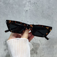 Load image into Gallery viewer, Rectangle Sunglasses Woman Vintage Cat Eye Design Sun Glasses Female Male Personality Cool Retro Black Cateye Oculos