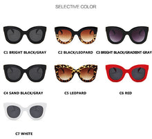 Carica l'immagine nel visualizzatore di Gallery, Occhiali da sole rettangolari da donna designer di marca retrò occhiali da sole cat eye Occhiali da sole UV400 oculos 