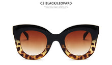 Carica l'immagine nel visualizzatore di Gallery, Occhiali da sole rettangolari da donna designer di marca retrò occhiali da sole cat eye Occhiali da sole UV400 oculos 