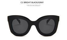 Carica l'immagine nel visualizzatore di Gallery, Occhiali da sole rettangolari da donna designer di marca retrò occhiali da sole cat eye Occhiali da sole UV400 oculos 