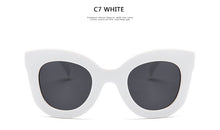 Carica l'immagine nel visualizzatore di Gallery, Occhiali da sole rettangolari da donna designer di marca retrò occhiali da sole cat eye Occhiali da sole UV400 oculos 
