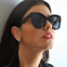 Carica l'immagine nel visualizzatore di Gallery, Occhiali da sole rettangolari da donna designer di marca retrò occhiali da sole cat eye Occhiali da sole UV400 oculos 