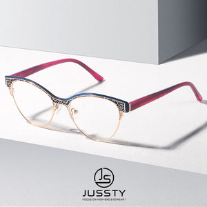 Luxury Retro Cat Eye Optical Glasses Frame Women Carved Design Acetate Myopia Eyeglasses Frame Ladies Prescription Spectacles