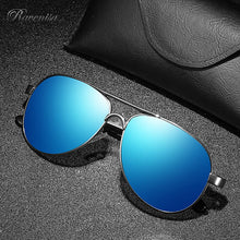 Load image into Gallery viewer, Retro Pilot Men Sunglasses With Poalrized Protective Lenses Summer Winter Blue Mirror Sun Glasses Female 355