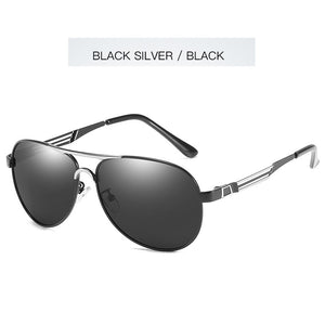 Retro Pilot Men Sunglasses With Poalrized Protective Lenses Summer Winter Blue Mirror Sun Glasses Female 355