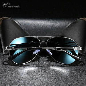 Retro Pilot Men Sunglasses With Poalrized Protective Lenses Summer Winter Blue Mirror Sun Glasses Female 355