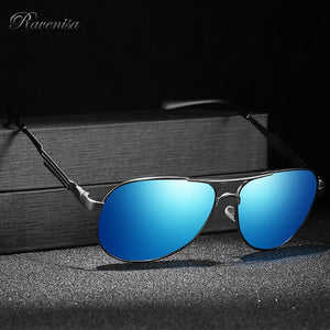 Retro Pilot Men Sunglasses With Poalrized Protective Lenses Summer Winter Blue Mirror Sun Glasses Female 355