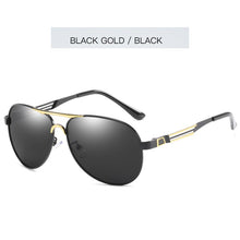 Load image into Gallery viewer, Retro Pilot Men Sunglasses With Poalrized Protective Lenses Summer Winter Blue Mirror Sun Glasses Female 355