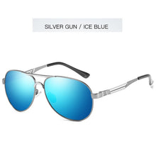 Load image into Gallery viewer, Retro Pilot Men Sunglasses With Poalrized Protective Lenses Summer Winter Blue Mirror Sun Glasses Female 355