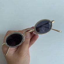 Load image into Gallery viewer, Rhinestone Sunglasses Women 2023 Small Oval Bling Diamond Brand Sun Glasses Female Shades Round Oculos De Sol