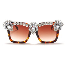 Load image into Gallery viewer, Rhinestone Sunglasses Women Small Square Bling Diamond Brand Sun Glasses Female Shades Oversized Eyewear Shades