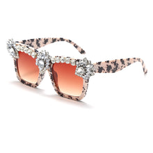Load image into Gallery viewer, Rhinestone Sunglasses Women Small Square Bling Diamond Brand Sun Glasses Female Shades Oversized Eyewear Shades
