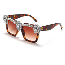 Load image into Gallery viewer, Rhinestone Sunglasses Women Small Square Bling Diamond Brand Sun Glasses Female Shades Oversized Eyewear Shades