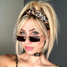 Load image into Gallery viewer, Rimless Diamond Sunglasses Women Rectangle Steampunk Sun Glasses Crystal Vintage Rhinestone Glasses Eyewear UV400 Oculos