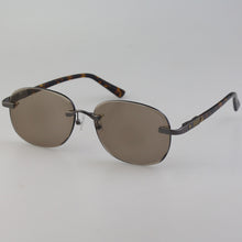 Load image into Gallery viewer, Rimless Oval Sunglasses Man Woman Acetate Glasses Frame Natural Crystal Stone Lens Goggles Man Oculos