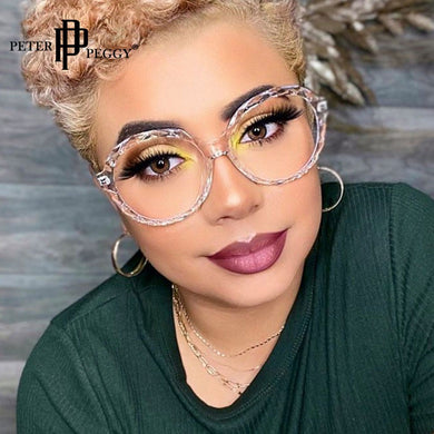 Round Glasses Women Vintage Clear Lens Anti Blue Light Computer Glasses Frame Blocking Blue-ray Eyeglasses Optical Frame