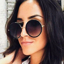 Load image into Gallery viewer, Round Two Tone Sunglasses For Ladies Sexy Classy Sun Glasses Stylish Designer Brand Eyewear