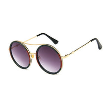 Load image into Gallery viewer, Round Two Tone Sunglasses For Ladies Sexy Classy Sun Glasses Stylish Designer Brand Eyewear
