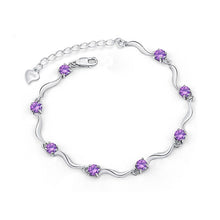 Load image into Gallery viewer, Luxury Silver Bracelet 925 Sterling Silver Original 2 Styles Chain Bracelet For Women 3A Zircon Authentic Fine Jewelry Gift