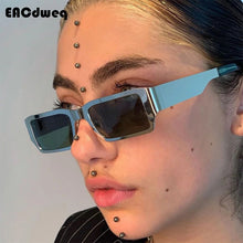 Load image into Gallery viewer, Small Rectangle Punk Sunglasses Women Shades UV400 Retro Square Outdoors Men Sun Glasses Metal Eyewear Oculos De Sol