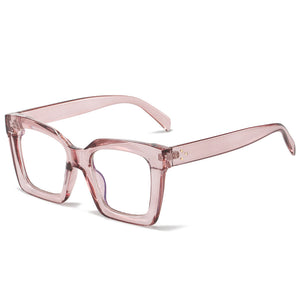 Square Brand Computer Prescription Glasses 2023 Rectangle White Eyeglasses Women Mens Anti Blue Light Glasses