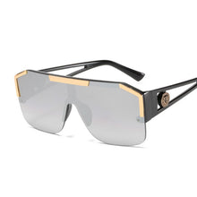 Carica l&#39;immagine nel visualizzatore di Gallery, Square Men Sunglasses Classic Brand Designer Retro Sun Glasses Women One Piece Oversized Gradient Oculos De Sol