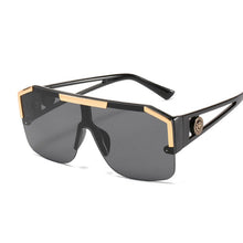 Carica l&#39;immagine nel visualizzatore di Gallery, Square Men Sunglasses Classic Brand Designer Retro Sun Glasses Women One Piece Oversized Gradient Oculos De Sol