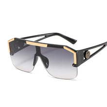 Carica l&#39;immagine nel visualizzatore di Gallery, Square Men Sunglasses Classic Brand Designer Retro Sun Glasses Women One Piece Oversized Gradient Oculos De Sol