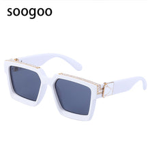 Load image into Gallery viewer, Square Sunglasses Men Millionaire Diamond Large Frame Sun Glasses Women Vintage Brand Designer Eyeglasses UV 400